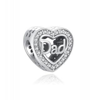 Talisman Argint 925, Charm compatibil Pandora ,       Iubire de tata