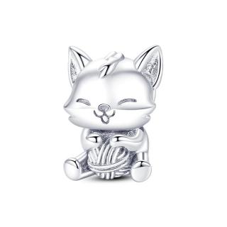 Talisman Argint 925, Charm compatibil Pandora ,       Little Cat
