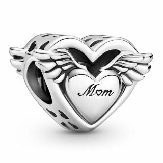 Talisman Argint 925, Charm compatibil Pandora ,       Mom is my Angel