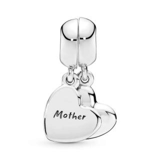 Talisman Argint 925, Charm compatibil Pandora ,       Mother and son