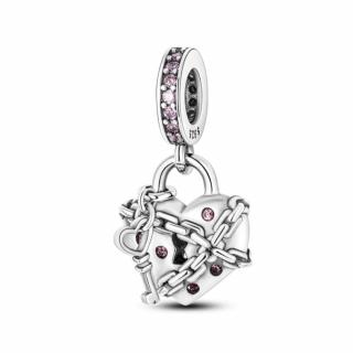 Talisman Argint 925, Charm compatibil Pandora ,       Secret Love