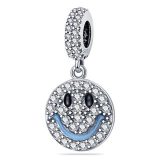 Talisman Argint 925, Charm compatibil Pandora ,       Smiley Face