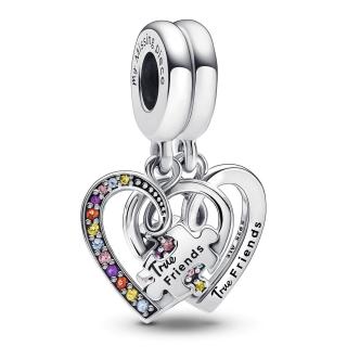 Talisman Argint 925, Charm compatibil Pandora ,       True friends