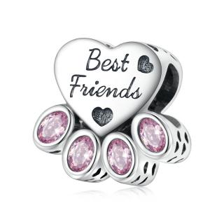 Talisman Argint 925, compatibil Pandora ,       Little Best Friend