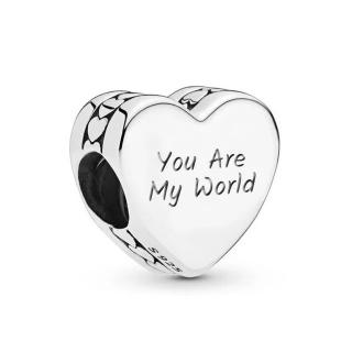 Talisman Argint 925, compatibil Pandora ,       You Are My World