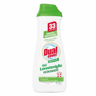 Dual Power Gel Lavastoviglie Eco Green 0,66l 33 spalari