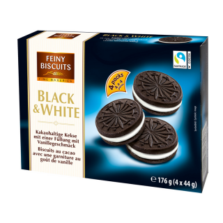 Feiny Biscuits Black  White 176g biscuiti