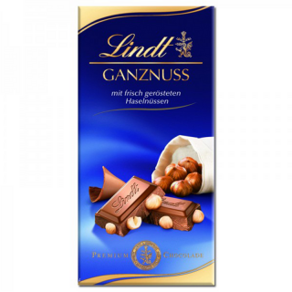 Lindt Ganznuss 100g ciocolata cu alune intregi