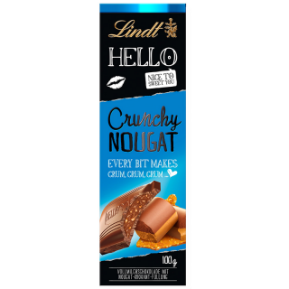 Lindt Hello Nougat Crunch 100g ciocolata cu nougat