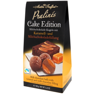 Maitre Truffout Praline Cake Edition Caramel si Ciocolata cu Lapte 148g