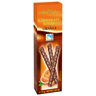 Maitre Truffout Sticksuri de Ciocolata cu Portocala 75g