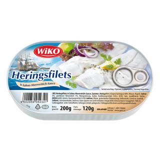 Wiko File de Hering in Sos de Smantana cu Hrean 200g