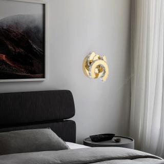Aplica led 2C 32W  cristale  Auriu 3 tipuri de lumina
