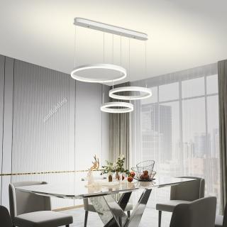 Lustra Led cu Telecomanda  150W Tree Circle,Suspendata,Dimabila ,3000K 4000K 6500K  ALB