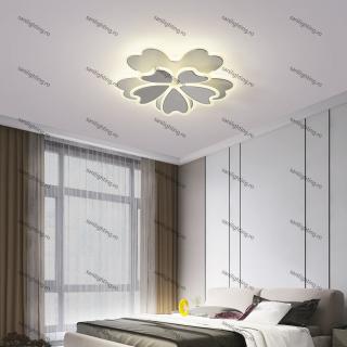 Lustra Led Floare 140W(70W+70W), Alba, telecomanda, Intensitate reglabila