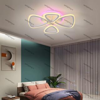 Lustra Led Moderna 116W(58W+58W), RGB, 2+2 brate, telecomanda, intensitate reglabila