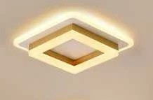 Plafoniera Led 34W ,patrat , 3 tipuri de lumina  ,Auriu