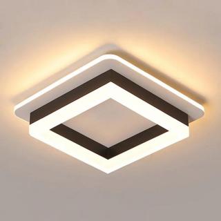 Plafoniera Led 34W , patrat , 3 tipuri de lumina  ,Negru