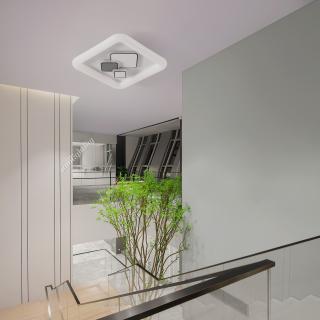 Plafoniera Led 88W Patrat Alb 3 tipuri de lumina