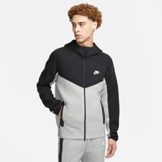 Bluza M Nike Tech Fleece Fz Windrunner Hoodie Dark Grey Heather Black White