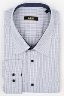 Camasa alba cu carouri albastre regular fit 3XL-4XL