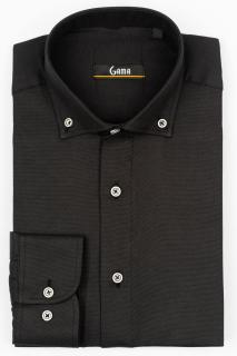 Camasa barbati regular fit neagra Oxford