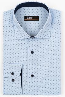 Camasa barbati slim fit bleu cu imprimeu floral bleumarin