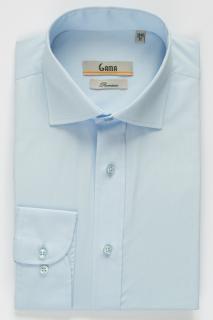 Camasa bleu bumbac slim fit