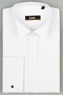 Camasa ceremonie slim fit alba