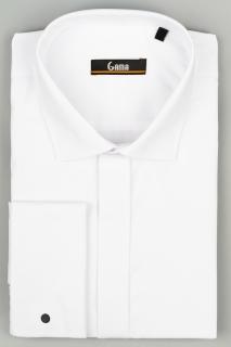 Camasa regular eleganta cu nasturi ascunsi si manseta dubla 2XL-4XL