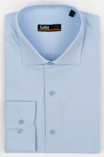 Camasa regular fit bleu clasica CONFORT 2XL - 4XL