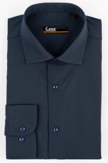 Camasa regular fit navy clasica CONFORT 2XL - 4XL