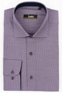Camasa regular mov cu carouri lila si gri 2XL-3XL