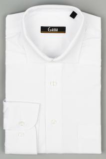 Camasa slim fit alba cu model in tesatura