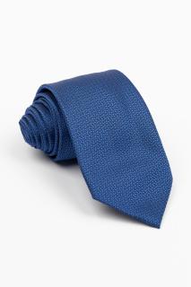Cravata albastra cu insertie neagra