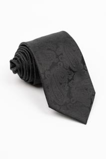 Cravata neagra cu imprimeu paisley