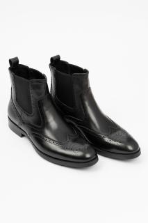 Ghete barbati piele negre