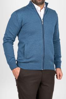 Jacheta cu fermoar barbati jeans slim fit