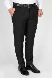 Pantaloni barbati slim stofa negri 100% lana