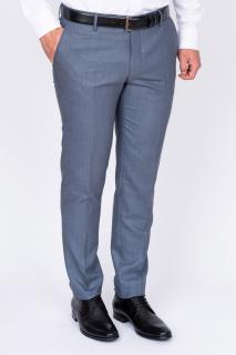 Pantaloni barbati stofa slim bleu-pepit