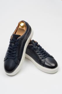 Pantofi barbati casual piele bleumarin CONFORT