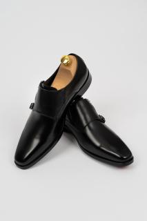 Pantofi barbati eleganti negri cu catarame