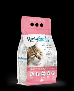 Benty Sandy Asternut igienic pisici, Baby Powder, 5l