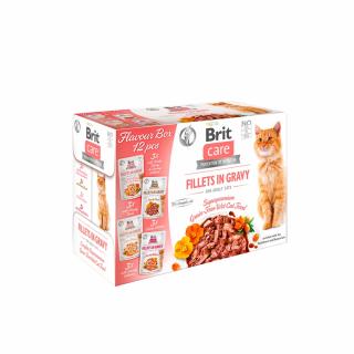 Brit Care, Flavour box, fileuri in sos pentru pisici, 12x85g