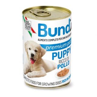 BUNDY, Conserva pentru catei, cu pui 400g