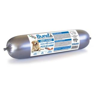 BUNDY Super Premium, salam pentru caini, cu peste, orez, morcov, 800g