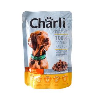 Charli, Hrana umeda pentru caini adulti, cu gaina, 24x100g