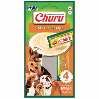 Churu, Recompense Cremoase pentru caini cu Pui, 4x14g