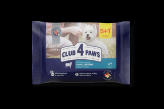 Club 4 Paws Hrana umeda caini - cu miel, set 5+1, 6 80 g