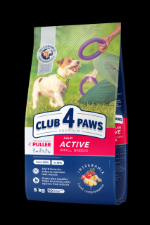 Club 4 Paws Hrana uscata caini activi de talie mica, 5kg